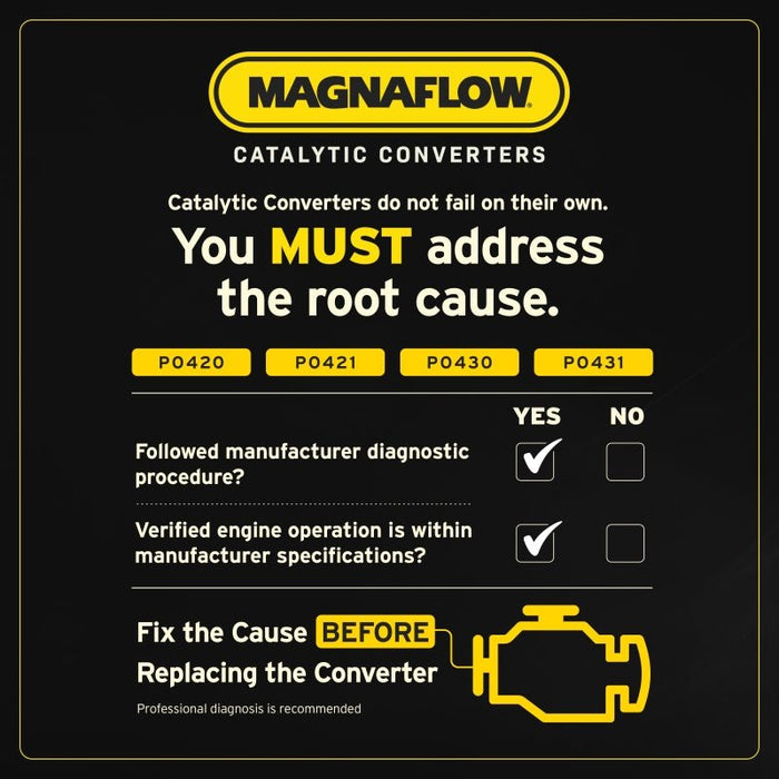 MagnaFlow Direct-Fit Catalytic Converter Rear 01-06 Lexus LS430 4.3L (51454) - LunaticsCo
