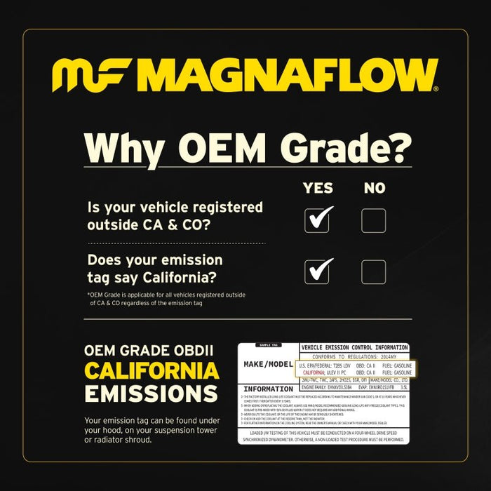 MagnaFlow Direct-Fit Rear Catalytic Converter 00-05 Lexus GS300 / IS300 (49132) - LunaticsCo