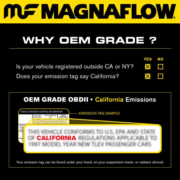 MagnaFlow Direct-Fit Rear Catalytic Converter 00-05 Lexus GS300 / IS300 (49132) - LunaticsCo