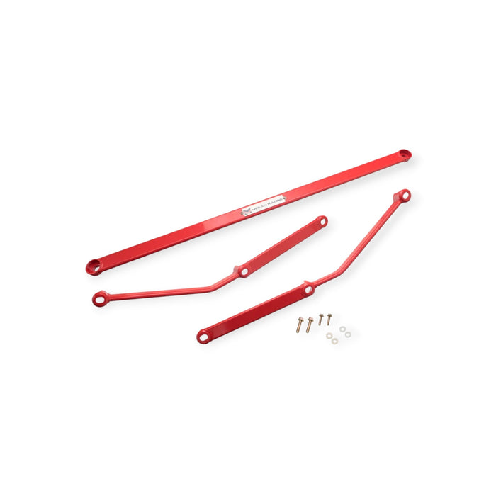 Megan Racing H Bracket Rear Lower Red Lexus IS250 2006 - 2011 - Lunaticsco