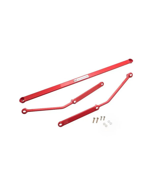 Megan Racing H Bracket Rear Lower Red Lexus IS250 2006 - 2011 - Lunaticsco