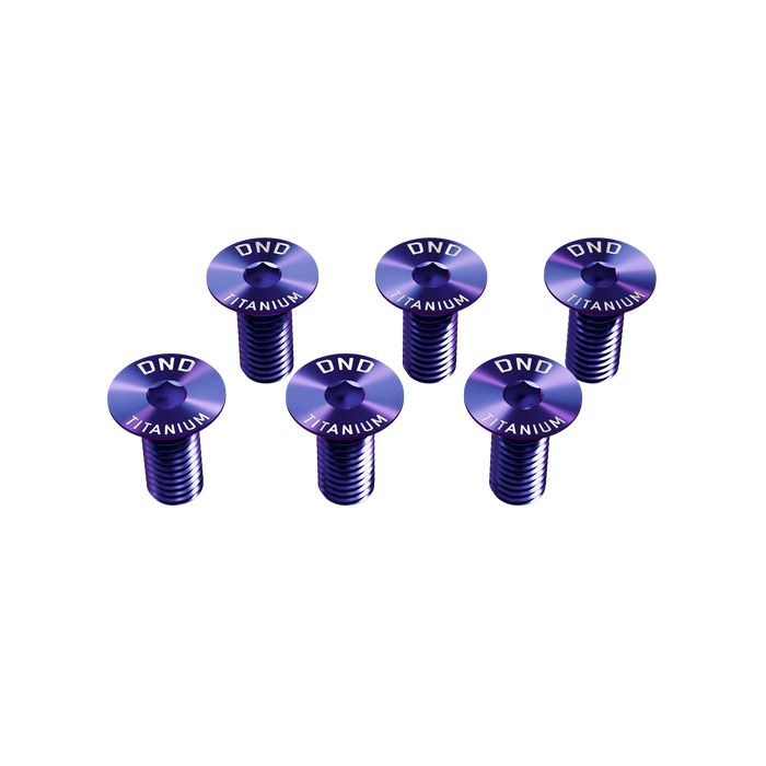 DND Performance Titanium Steering Wheel Screws M5 x 0.8 x 12mm Set of 6