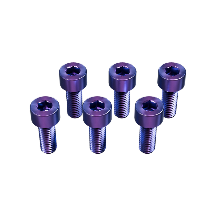 DND Performance Titanium Socket Head Steering Wheel Screws M5 x 0.8 x 16mm Set of 6