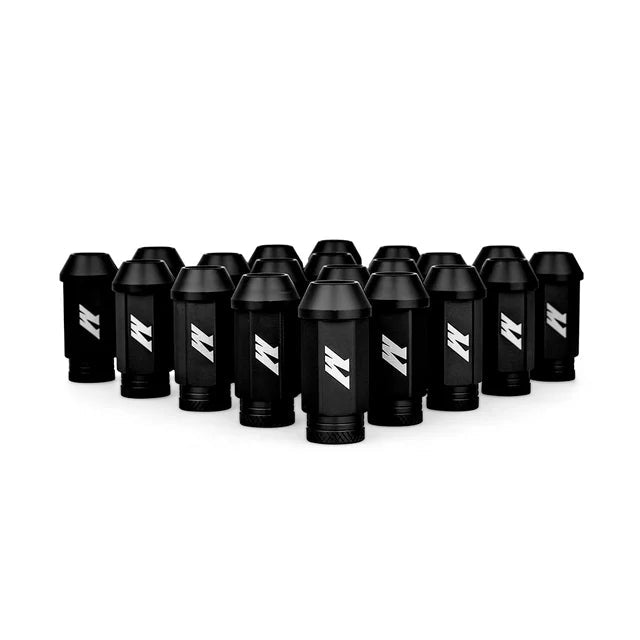 Mishimoto Black M12x1.5 Aluminum Locking Lug Nuts Set (Set Of 20) - Lunaticsco