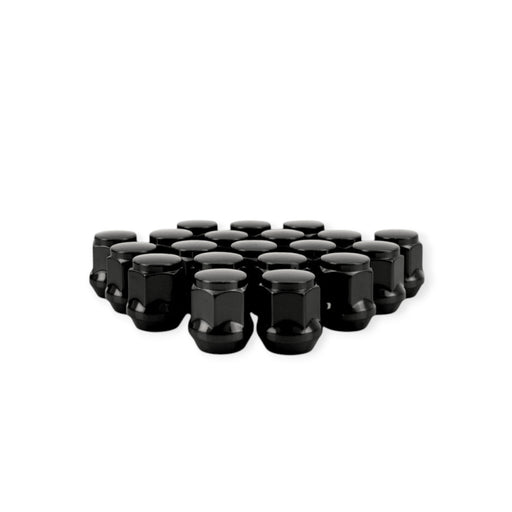 Mishimoto Steel Acorn Lug Nuts M12 x 1.5 - 20pc Set - Black - Lunaticsco
