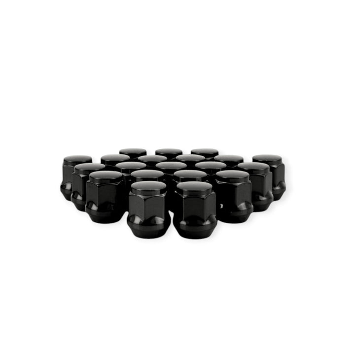 Mishimoto Steel Acorn Lug Nuts M12 x 1.5 - 20pc Set - Black - Lunaticsco