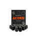 Mishimoto Steel Acorn Lug Nuts M12 x 1.5 - 20pc Set - Black - Lunaticsco