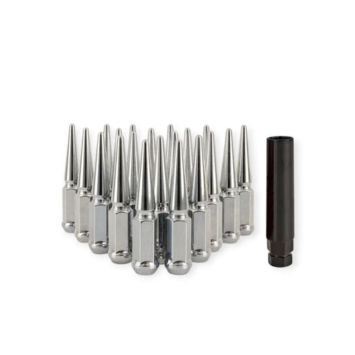 Mishimoto Steel Spiked Lug Nuts M12x1.5, Chrome 20pc Set - Lunaticsco
