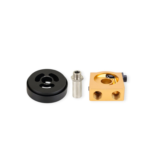 Mishimoto Thermostatic Sandwich Plate and Adapter, Gold for 13-20 Subaru BRZ/FR-S/GT86 - Lunaticsco