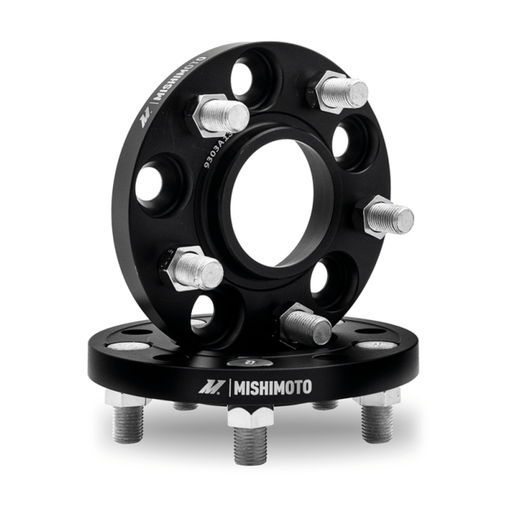 Mishimoto Wheel Spacers 5x114.3 60.1 15mm M12 Black Toyota/Lexus - Lunaticsco