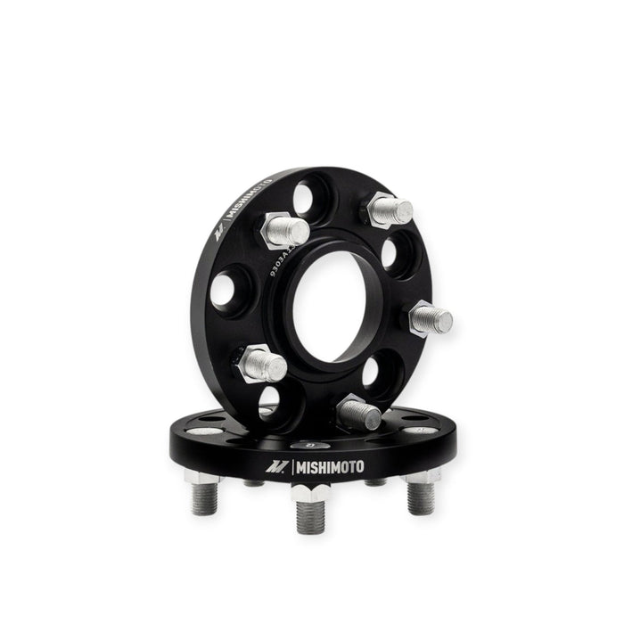 Mishimoto Wheel Spacers, 5x114.3 60.1 25mm M12, Black - Lunaticsco
