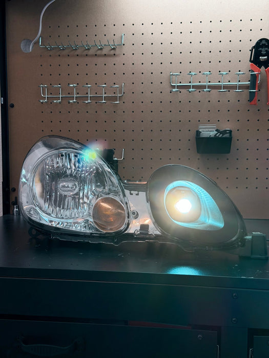MK1 Motorsport High Beam Air Ram with LED Projector 98-05 Lexus GS / Toyota Aristo - LunaticsCo
