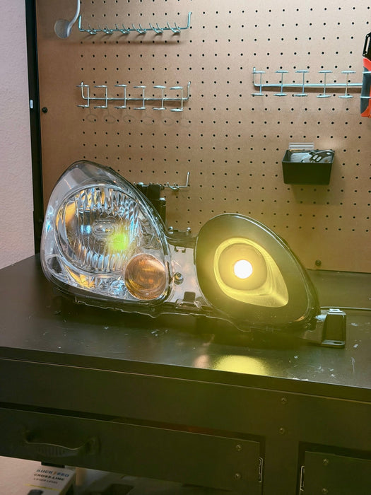MK1 Motorsport High Beam Air Ram with LED Projector 98-05 Lexus GS / Toyota Aristo - LunaticsCo