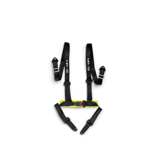 NRG 4 Point Seat Belt Harness / Buckle Lock- Black - Lunaticsco