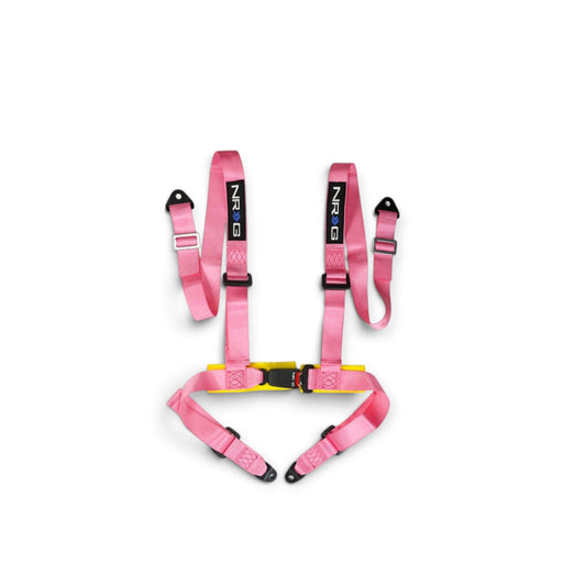 NRG 4 Point Seat Belt Harness / Buckle Lock- Pink - Lunaticsco