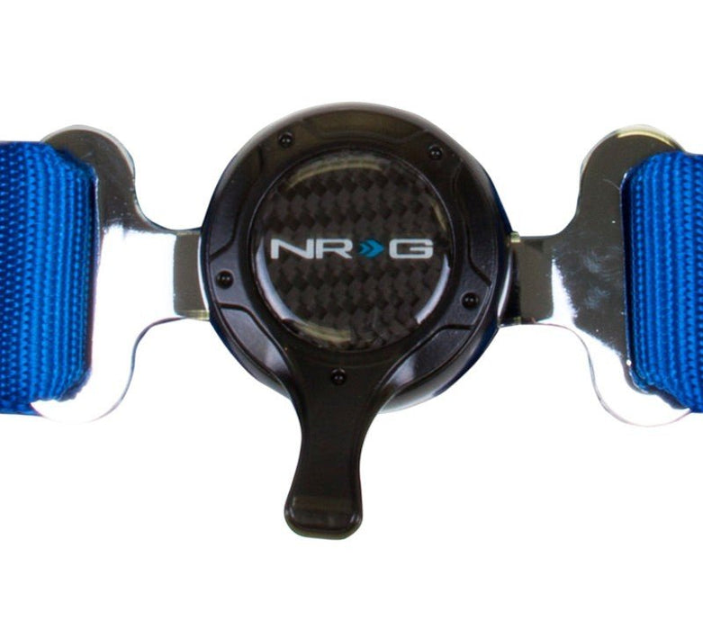 NRG 4PT 2in. Seat Belt Harness / Cam Lock - Blue - Lunaticsco