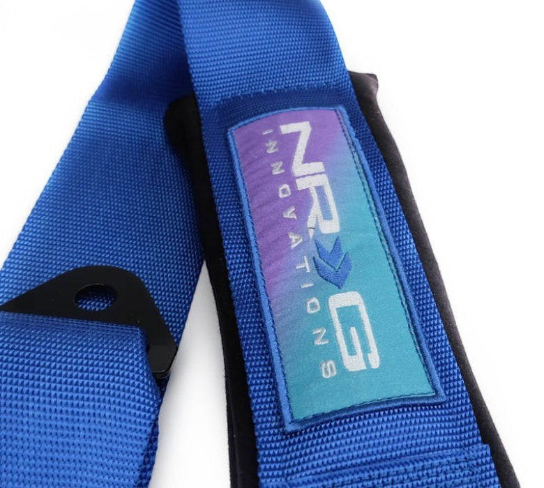 NRG 5PT 3in. Seat Belt Harness / Cam Lock - Blue - Lunaticsco