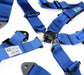 NRG 5PT 3in. Seat Belt Harness / Cam Lock - Blue - Lunaticsco