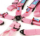NRG 5PT 3in. Seat Belt Harness / Cam Lock - Pink - Lunaticsco