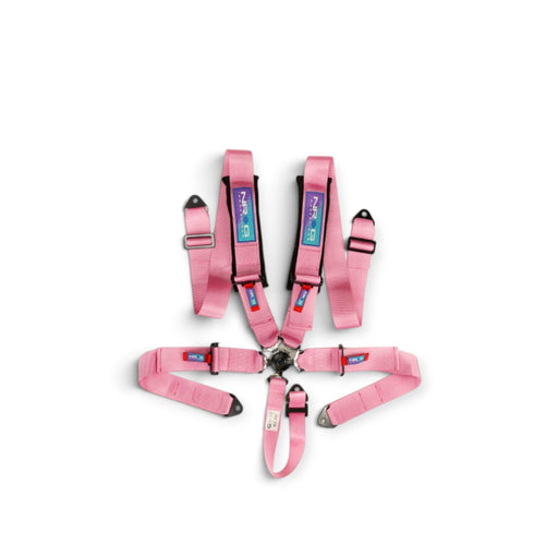 NRG 5PT 3in. Seat Belt Harness / Cam Lock - Pink - Lunaticsco
