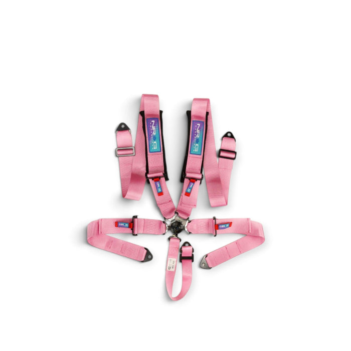 NRG 5PT 3in. Seat Belt Harness / Cam Lock - Pink - Lunaticsco