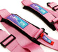 NRG 5PT 3in. Seat Belt Harness / Cam Lock - Pink - Lunaticsco