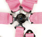 NRG 5PT 3in. Seat Belt Harness / Cam Lock - Pink - Lunaticsco