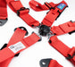 NRG 5PT 3in. Seat Belt Harness / Cam Lock - Red - Lunaticsco