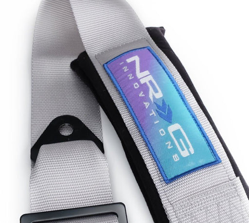 NRG 5PT 3in. Seat Belt Harness / Cam Lock - Silver - Lunaticsco