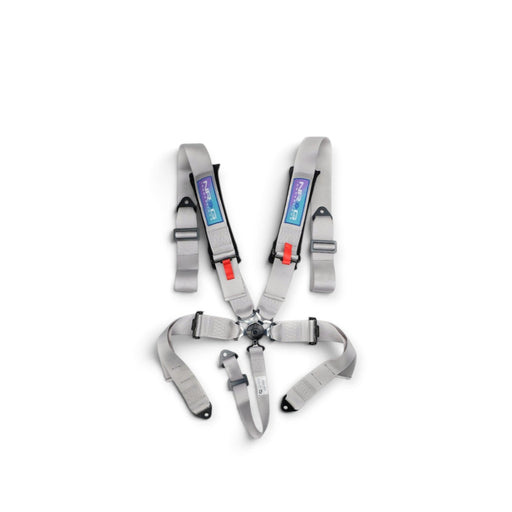 NRG 5PT 3in. Seat Belt Harness / Cam Lock - Silver - Lunaticsco