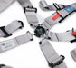 NRG 5PT 3in. Seat Belt Harness / Cam Lock - Silver - Lunaticsco