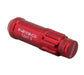 NRG 700 Series M12 X 1.5 Steel Lug Nut w/Dust Cap Cover Set 21 Pc w/Locks & Lock Socket - Red - Lunaticsco