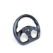 NRG Carbon Fiber Steering Wheel (320mm) Flat Bottom Matte Black Carbon - Lunaticsco