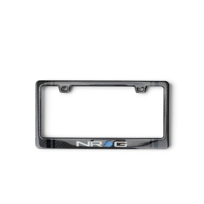 NRG Carbon License Plate Frame/ Fiber Poly Dip Finish Wet w/ NRG Logo - Lunaticsco