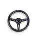 NRG Classic Wood Grain Steering Wheel (310mm) Black Sparkle w/Blk 3-Spoke Center - Lunaticsco