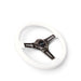 NRG Classic Wood Grain Steering Wheel (350mm) White Paint Grip w/Black 3-Spoke Center - Lunaticsco