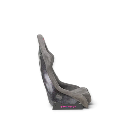 NRG FRP Bucket Seat PRISMA Edition W/ Pearlized Back Gun Metal Alcantara - Large - Lunaticsco
