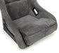 NRG FRP Bucket Seat PRISMA Edition W/ Pearlized Back Gun Metal Alcantara - Large - Lunaticsco