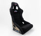 NRG FRP Bucket Seat ULTRA Edition - Large (Black Alcantara/Gold Glitter Back) - Lunaticsco