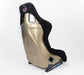 NRG FRP Bucket Seat ULTRA Edition - Large (Black Alcantara/Gold Glitter Back) - Lunaticsco