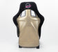 NRG FRP Bucket Seat ULTRA Edition - Large (Black Alcantara/Gold Glitter Back) - Lunaticsco