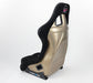 NRG FRP Bucket Seat ULTRA Edition - Large (Black Alcantara/Gold Glitter Back) - Lunaticsco