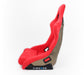 NRG FRP Bucket Seat Ultra Edition – Large (Red Alcantara / Gold Glitter Back) - Lunaticsco