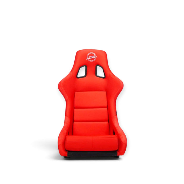 NRG FRP Fiber Glass Bucket Seat (Red) - XLarge - Lunaticsco
