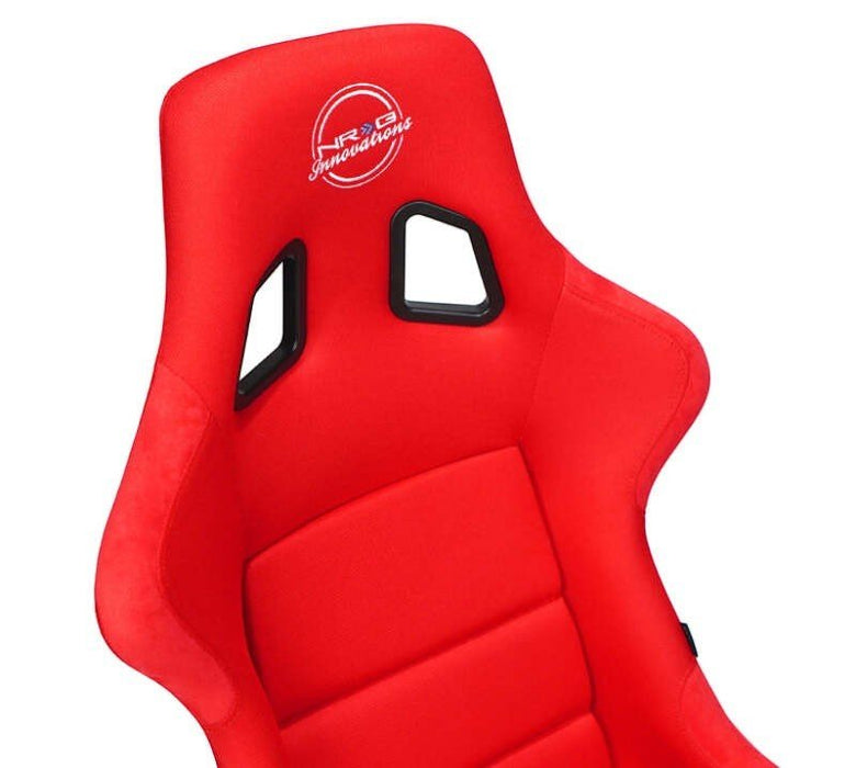 NRG FRP Fiber Glass Bucket Seat (Red) - XLarge - Lunaticsco