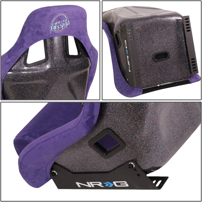 NRG FRP Prisma Edition Bucket Seat Large Purple - Lunaticsco