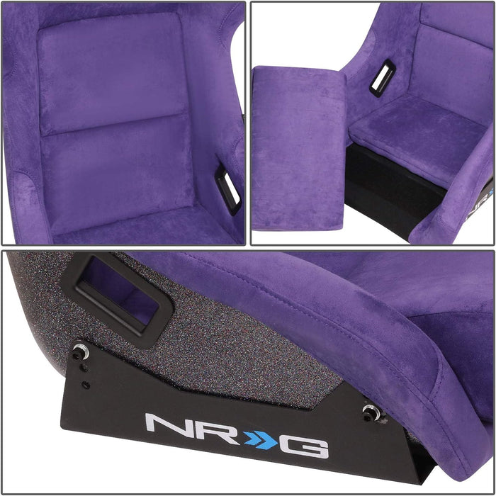 NRG FRP Prisma Edition Bucket Seat Large Purple - Lunaticsco