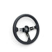 NRG Light Weight Gaming Steering Wheel - Splitz Chrome Silver Spokes Perforated Leather - Lunaticsco