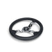 NRG Light Weight Gaming Steering Wheel - Splitz Chrome Silver Spokes Perforated Leather - Lunaticsco