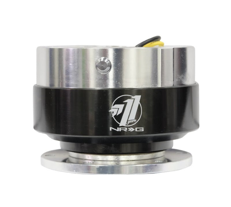NRG Quick Release Gen 1.5 - Silver Body / Black Chrome Ring - Lunaticsco